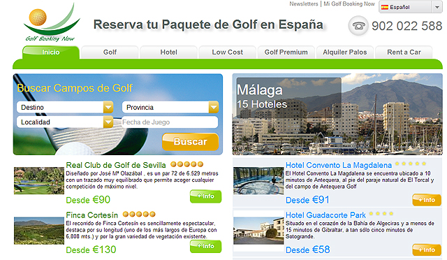 Golf Booking Now innova para dar mejor servicio