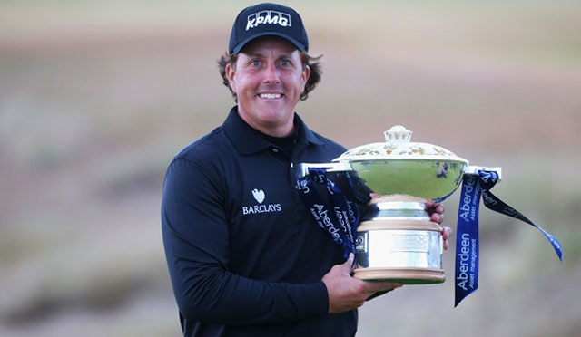 Un dramático play off corona a Phil Mickelson en Escocia