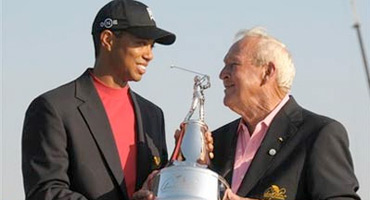 Arnold Palmer, "sorprendido" por el cambio en el juego de Tiger Woods