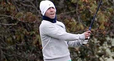 Tevez se pasó el día jugando al golf