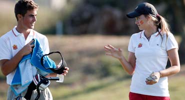 Andrea Jonama y Erik Hedberg, primeros clasificados en Golf Sant Joan