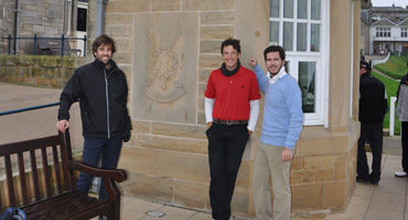 El Old Course recibió a nuestros ganadores con frio y viento