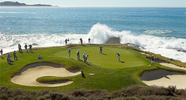 Trío de lideres en la península de Monterey